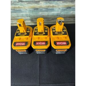 Ryobi P100 18V ONE+ Battery Lot of 3 Yellow Good 130255004 NiCd UNTESTED AS IS